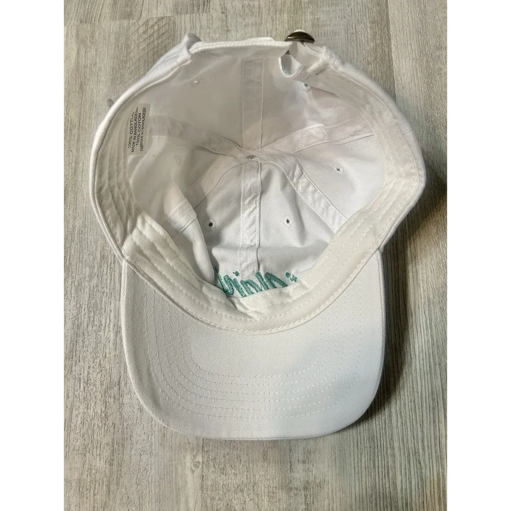 Alani Nu White Adjustable 100% Cotton Logo Baseball Cap Women Energy Supplement